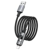 USB-A - Lightning kábel Hoco U144 Led, 18W, 2.4A, 1,2m, čierny thumbnail
