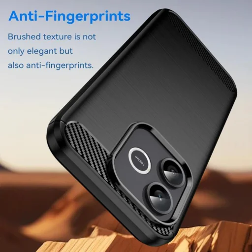 Puzdro Techsuit Carbon Silicone pre Honor 600 Lite čierne - 4