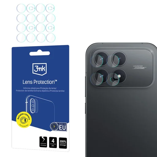 3mk - Ochrana šošovky (4 ks) - Xiaomi Poco F8 Pro - Číre ochranné sklo - 1