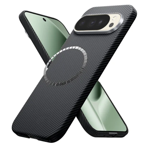 Google Pixel 10 Pro XL Čierny Techsuit Aramid Fiber MagSafe kryt - 1