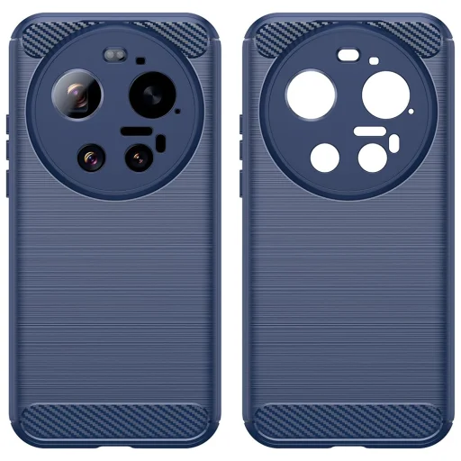 Xiaomi 17 Ultra modré Techsuit Carbon silikónové puzdro - 2