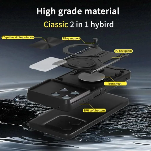 Oppo A6x 4G čierne puzdro Techsuit CamGuard Pro - 5