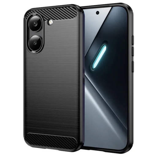 Xiaomi Poco X8 Pro čierne Techsuit Carbon Silicone puzdro - 1