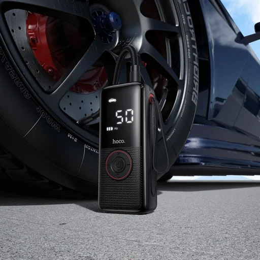 Hoco bezdrôtový kompresor 4000mAh ZP18 čierny - 7