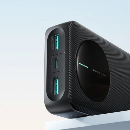 Joyroom JR-PBF14 Pro Powerbanka 22.5W 20000mAh s digitálnym displejom 2x USB-A 1x USB-C - čierna - 13