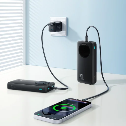 Joyroom JR-PBF14 Pro Powerbanka 22.5W 20000mAh s digitálnym displejom 2x USB-A 1x USB-C - čierna - 10