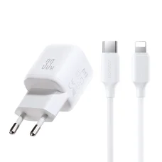 Joyroom JR-TG7 33W USB-A + USB-C sieťová nabíjačka s 30W USB-C - Lightning 1m káblom - biela