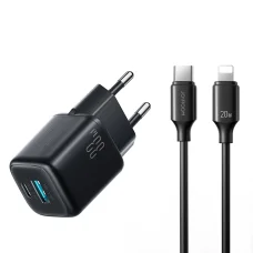 Joyroom JR-TG7 33W USB-A + USB-C sieťová nabíjačka s 30W USB-C - Lightning 1m káblom - čierna