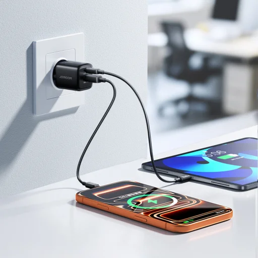 Joyroom JR-TG7 33W USB-A + USB-C sieťová nabíjačka - čierna - 11