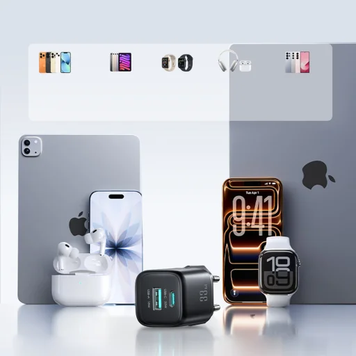 Joyroom JR-TG7 33W USB-A + USB-C sieťová nabíjačka - čierna - 13