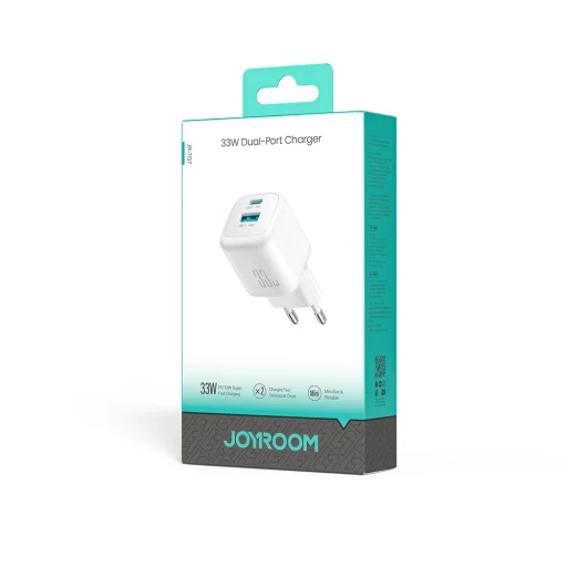 Joyroom JR-TG7 33W USB-A + USB-C sieťová nabíjačka - biela - 6