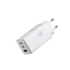 Joyroom JR-TG10 65W GaN 2x USB-C + USB-A sieťový nabíjací adaptér s káblom 100W USB-C - USB-C 1,2 m - biely thumbnail