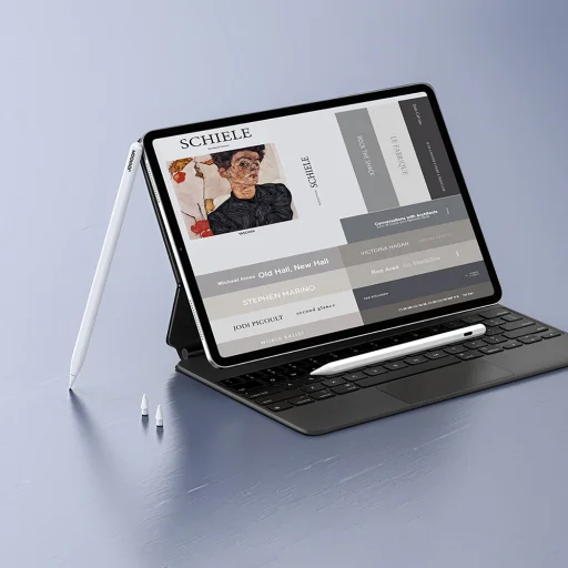 Joyroom JR-X9S Pro aktívny stylus s 2 vymeniteľnými hrotmi - biely - 11