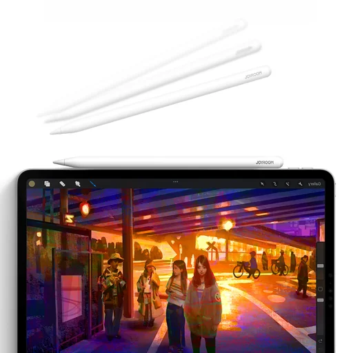 Joyroom JR-X9S Pro aktívny stylus s 2 vymeniteľnými hrotmi - biely - 5