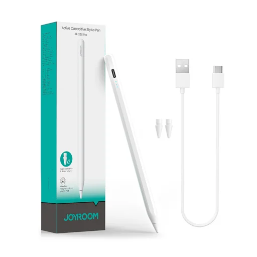 Joyroom JR-X9S Pro aktívny stylus s 2 vymeniteľnými hrotmi - biely - 1