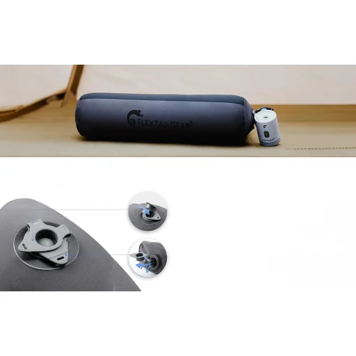 Flextail Zero Pillow nafukovací vankúš (sivý) - 6