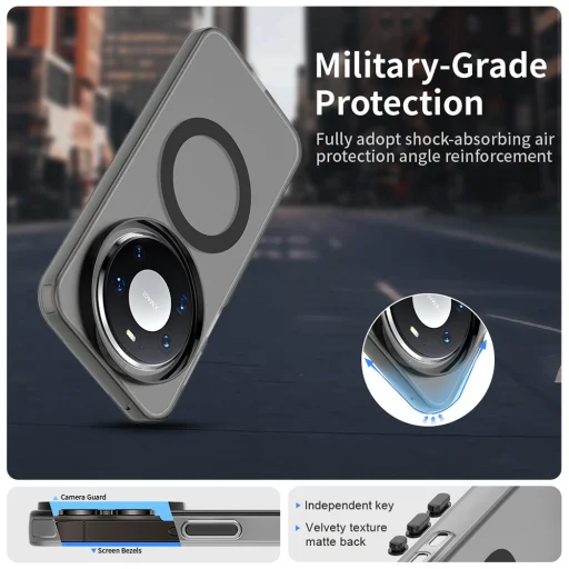 Techsuit - CandyCase MagSafe - Huawei Mate 80 Pro - Čierne puzdro - 4