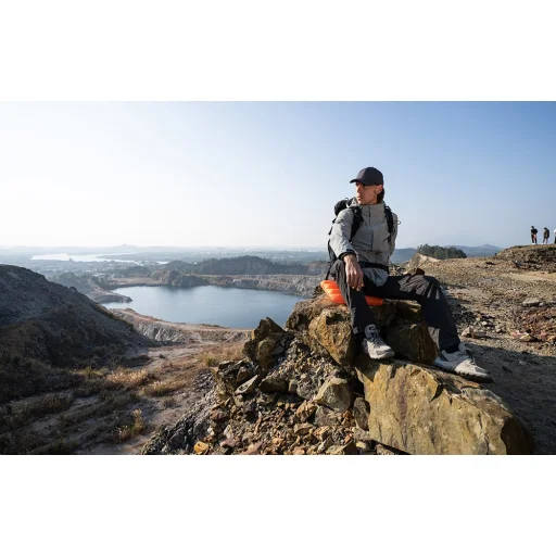 Flextail Zero R02 Nafukovací sedací matrac (oranžový) - 4