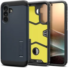 Samsung Galaxy A57 5G Spigen Tough Armor tok - Fém Pala / Sötétkék