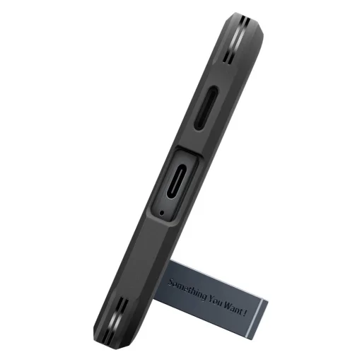 Samsung Galaxy A57 5G Spigen Tough Armor tok - Fém Pala / Sötétkék - 7