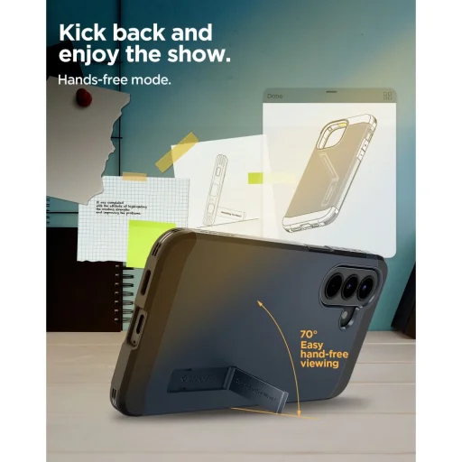 Samsung Galaxy A57 5G Spigen Tough Armor tok - Fém Pala / Sötétkék - 13