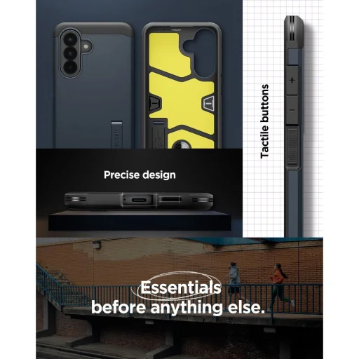 Samsung Galaxy A57 5G puzdro Spigen Tough Armor - Metal Slate / tmavomodrá - 15