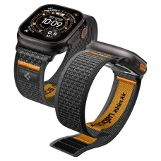 Apple Watch 8 / 9 / 10 / 11 / SE / Ultra (44 / 45 / 46 / 49 mm) Spigen Athlex Air 2 - Aktívna čierna / oranžová