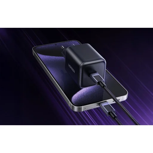 UGREEN X524 45W USB-C GaN Nabíjačka Čierna + Kábel 1m - 8
