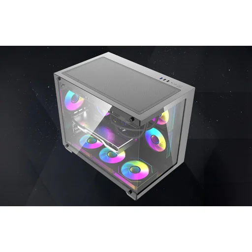 DarkFlash B275 PRO čierna počítačová skriňa (+6 ventilátorov) - 8