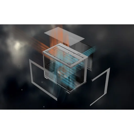 DarkFlash B275 PRO čierna počítačová skriňa (+6 ventilátorov) - 9