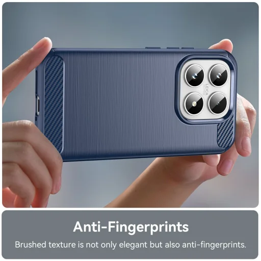 Techsuit - Carbon Silicone - Xiaomi 17 - modré puzdro - 5