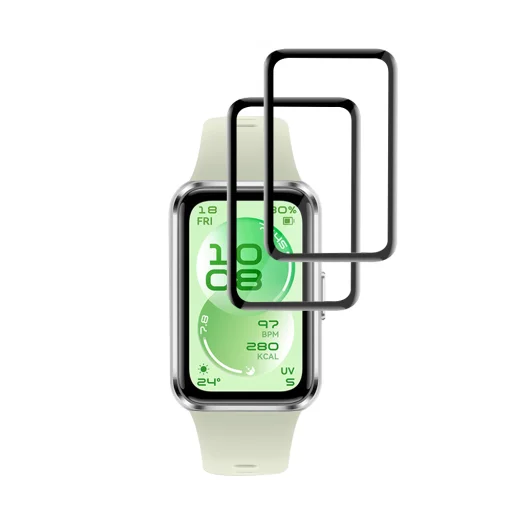 Techsuit - Nano Flex (2 csomag) - Huawei Band 11 - fekete üvegfólia üvegfólia - 2