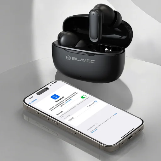 Blavec Bluetooth TWS Fülhallgató BW-08 Speak AI (BW08SA-B) fekete - 10