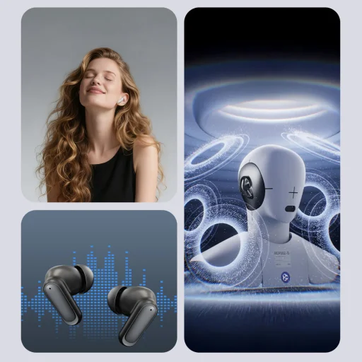 Blavec Bluetooth TWS slúchadlá BW-08 Speak AI (BW08SA-B) čierne - 11