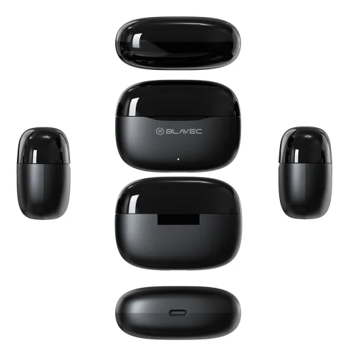 Blavec Bluetooth TWS Fülhallgató BW-08 Speak AI (BW08SA-B) fekete - 3