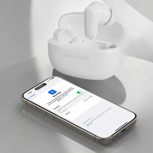 Blavec Bluetooth TWS slúchadlá BW-08 Speak AI (BW08SA-W) biele - 10