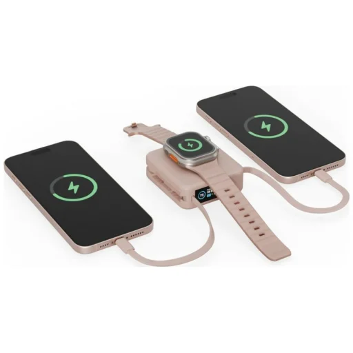 Energea MagPac Mini Plus 3C induktívna powerbanka 10000mAh MagSafe ružová - 5