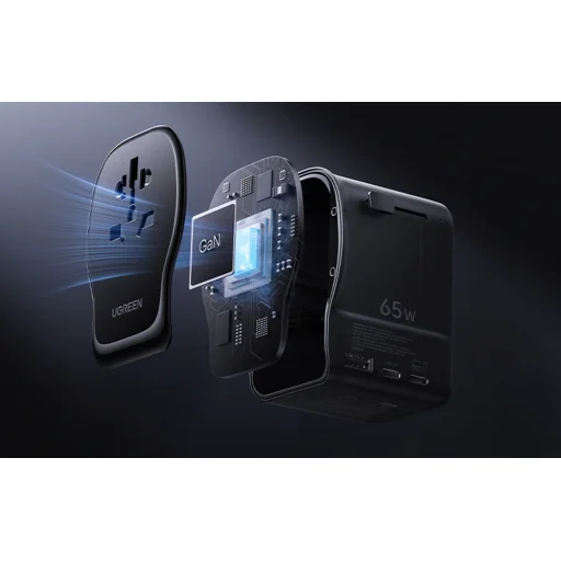 Ugreen S550 univerzálny cestovný adaptér, 2x USB-C, 1x USB-A, 65W - 8