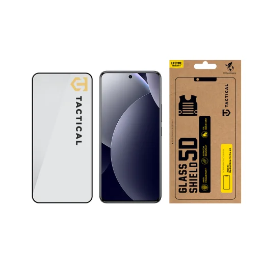 Tactical Glass Shield 5D pre Xiaomi Redmi Note 15 Pro 4G čierne - 3