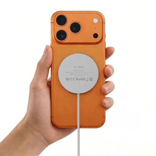 A50 Tech-protect Magnetická bezdrôtová nabíjačka MagSafe 25W Qi2.2 Biela - 5