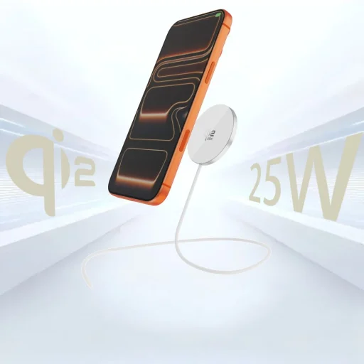 A50 Tech-protect Magnetická bezdrôtová nabíjačka MagSafe 25W Qi2.2 Biela - 8