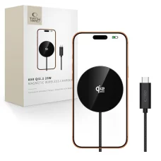 A50 Tech-protect Magnetická MagSafe bezdrôtová nabíjačka 25W Qi2.2 čierna