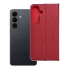 Samsung Galaxy S26 Plus tok, LUNA Book Carbon piros thumbnail