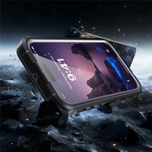 iPhone 17 puzdro Vodoodolné Shellbox DOT kompatibilné s MagSafe čierne puzdro - 4