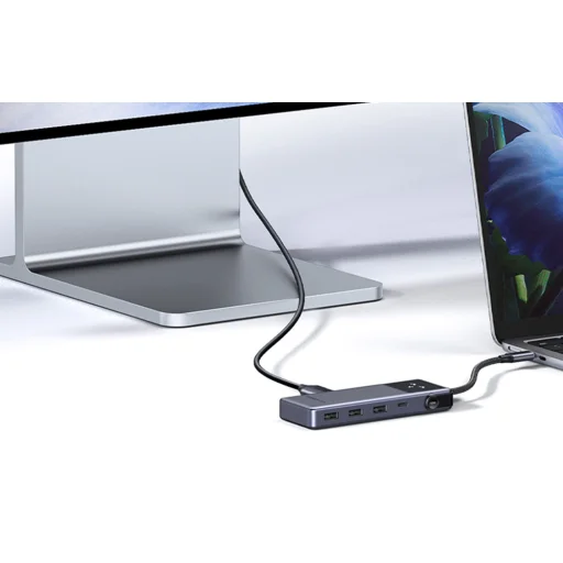 CM889 6 az 1-ben USB-C Hub HDMI 4K 3xUSB PD 100W - 11