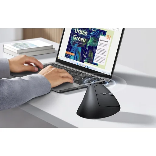 UGREEN M371 Bezdrôtová vertikálna myš BT+2.4G 2xAAA - 3