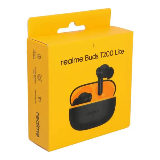 Bezdrôtové slúchadlá Realme T200 Lite čierne - 4