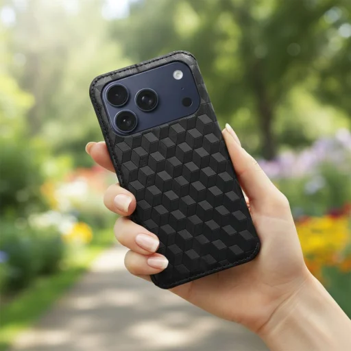 iPhone 17 Pro Max puzdro Cubic Book čierne puzdro - 6