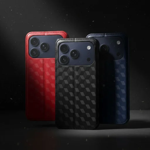 iPhone 17 Pro Max puzdro Cubic Book červené puzdro - 8