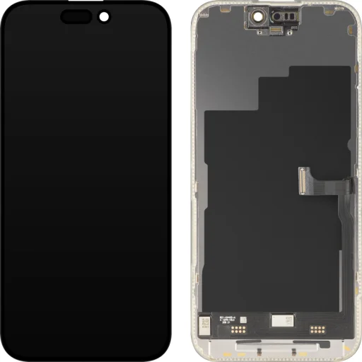 Apple iPhone 15 Pro LCD displej modul, Prémiová Soft OLED FHD 120Hz verzia, Neoriginálny, Čierny - 1